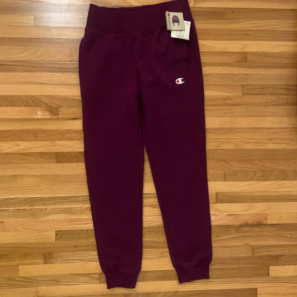 Champion purple sweats sz small